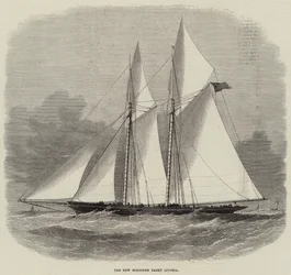 The New Schooner Yacht Livonia